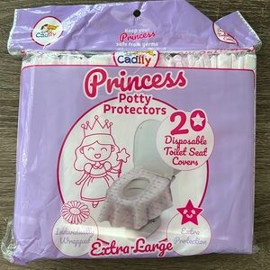 Princess potty protectors, two packs, 20 in each pack.